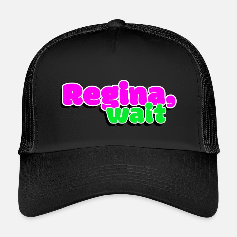 Königin, warte - Kinder Trucker-Cap - Schwarz/Schwarz