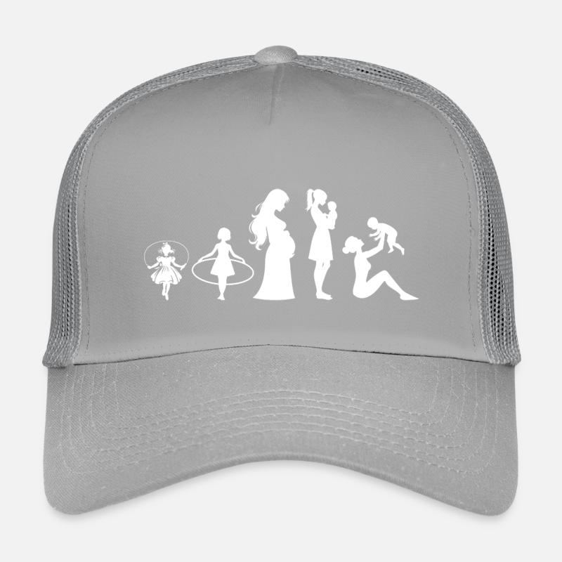 Evolution Mama Muttertag kind Familie Kinder Trucker-Cap