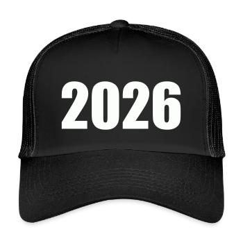 2026 - Casquette trucker enfant - noir/noir - Devant