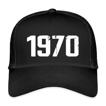 1970 - Kids’ Trucker Cap - black/black - Front
