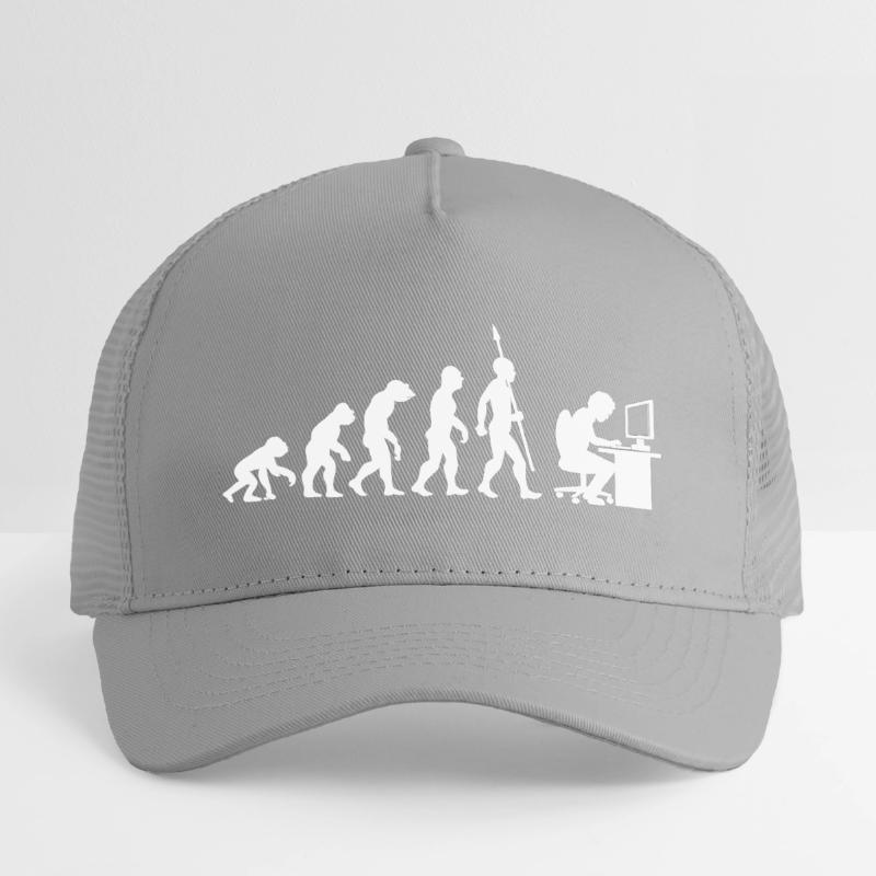 Computer PC Evolution Computer Scientist Programmer Kids’ Trucker Cap