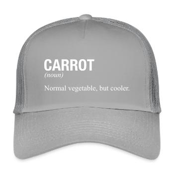 CARROT - Kids’ Trucker Cap - light grey - Front