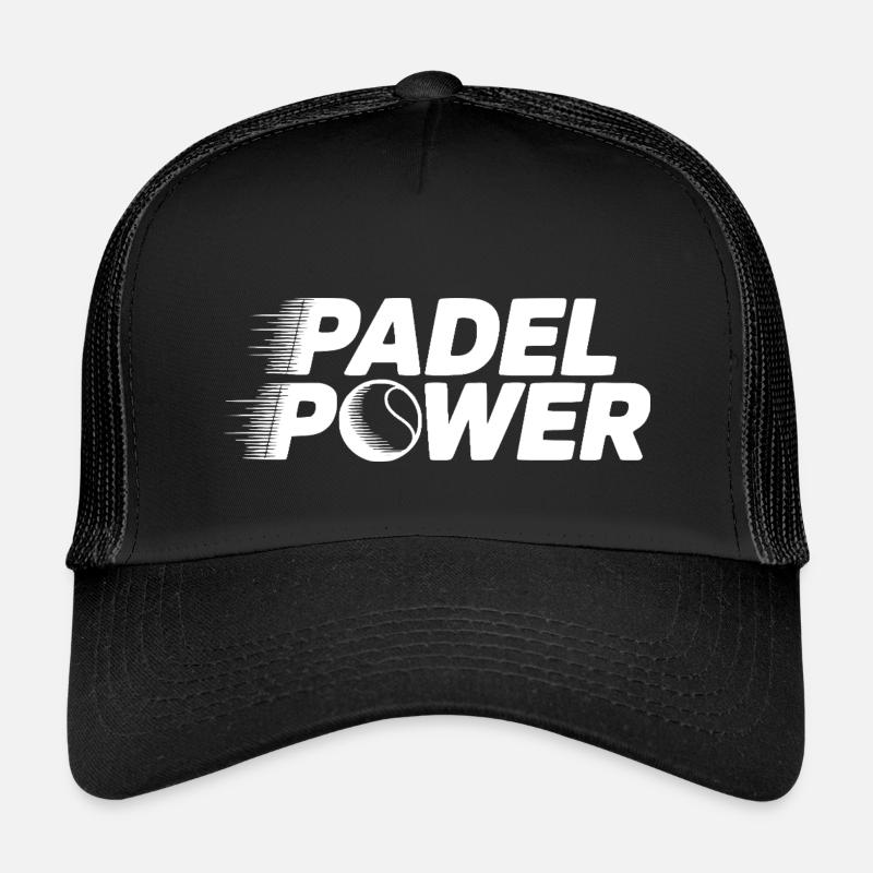Padel-Kraft - Kinder Trucker-Cap - Schwarz/Schwarz