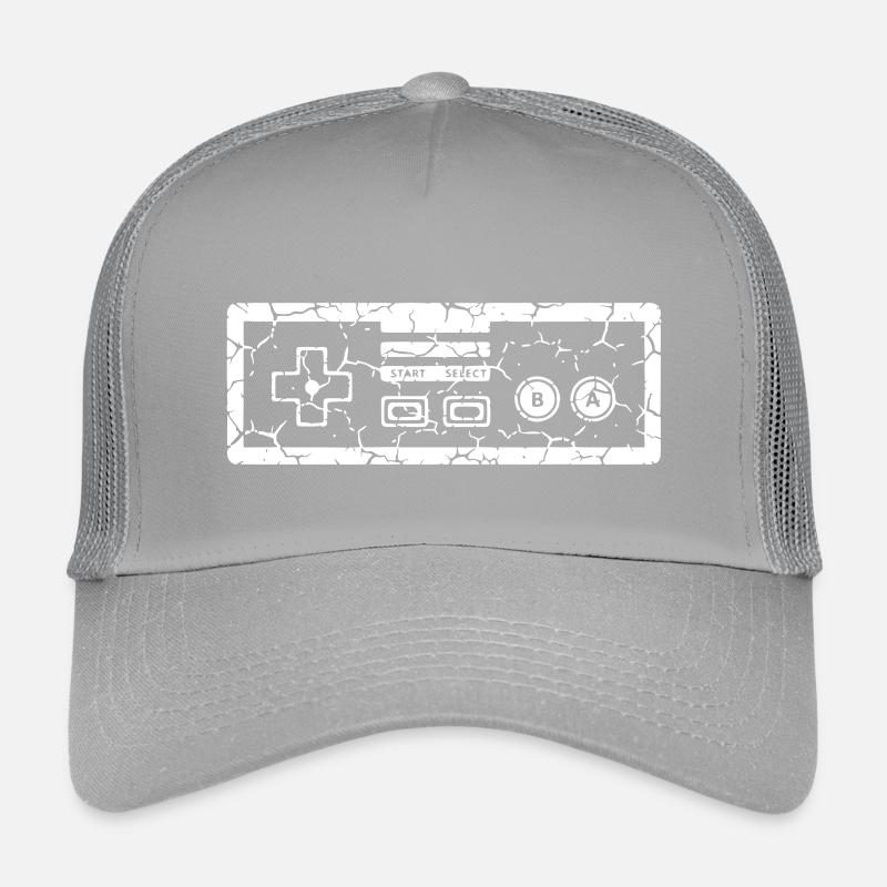 Old School Controller Vintage Vektor Kinder Trucker-Cap