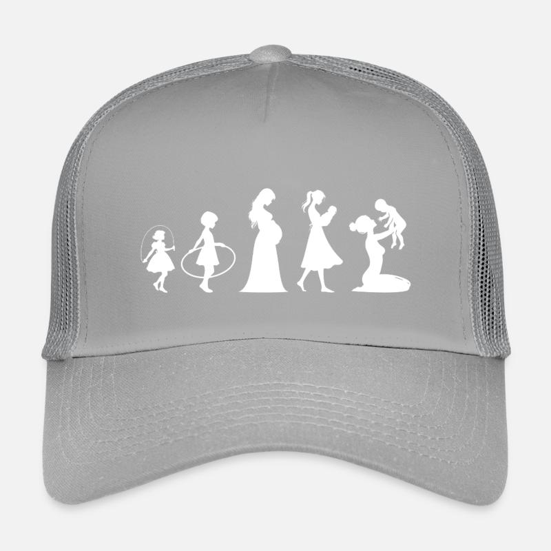 Evolution Mama Muttertag kind Familie Kinder Trucker-Cap