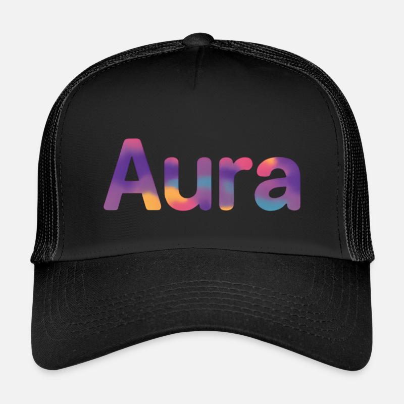Aura - Kids’ Trucker Cap - black/black