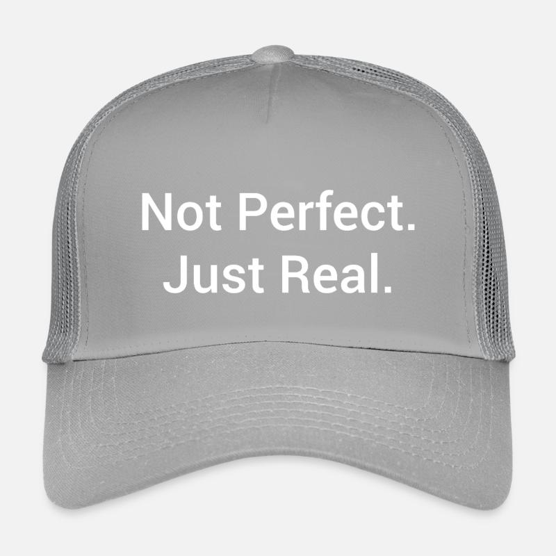 Pas parfait, juste réel – Déclaration minimaliste Casquette trucker enfant