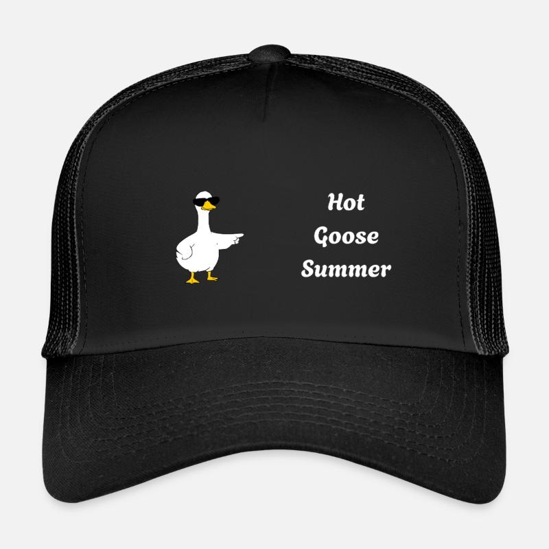 Hot Goose Summer - Kinder Trucker-Cap - Schwarz/Schwarz