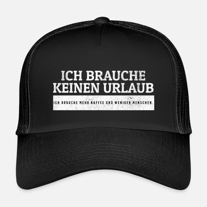 SARCASM - More coffee. Fewer people. - Kids’ Trucker Cap - black/black