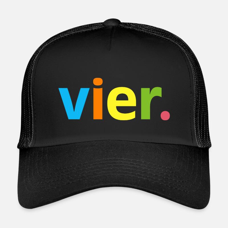 4. Geburtstag Junge Vier 4 Jahre Jubiläum  Kinder Trucker-Cap