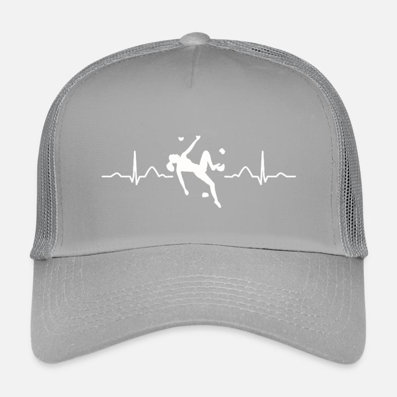 Boulderer heartbeat Bouldering Bouldering Kids’ Trucker Cap