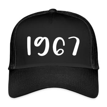 1967 Limited Edition 59th Birthday 1967 - Kids’ Trucker Cap - black/black - Front