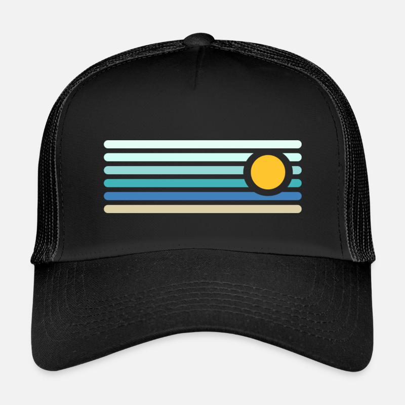 Strand - Kinder Trucker-Cap - Schwarz/Schwarz
