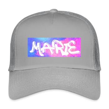 Marie Graffiti Neon Splash - Kinder Trucker-Cap - Hellgrau - Vorne