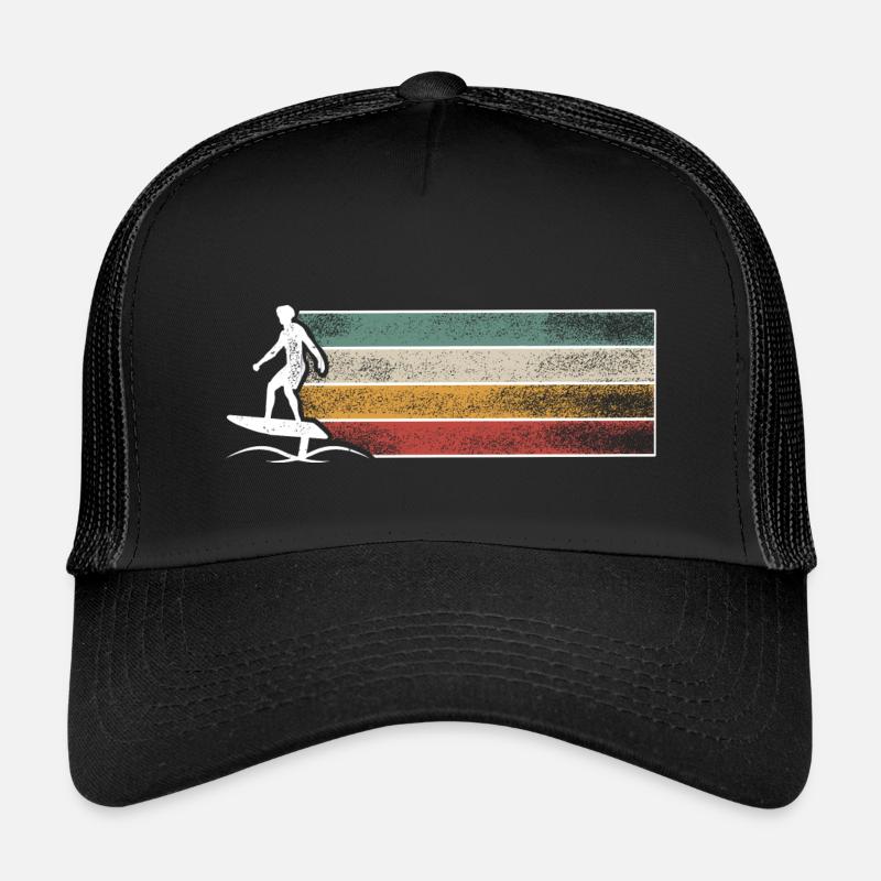 Hydroptère Surf Surf Surfer Hydroptère Surfen - Casquette trucker enfant - noir/noir