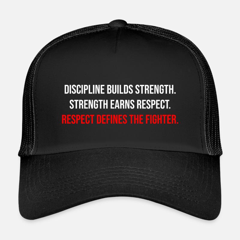 Fight Forge : Citation du combattant Discipline & Force Casquette trucker enfant