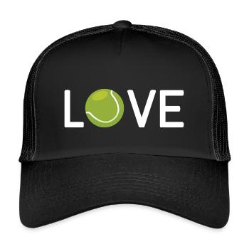 Tennis Lover - Kids’ Trucker Cap - black/black - Front