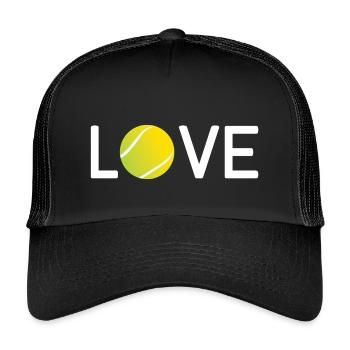 Tennis Lover - Kids’ Trucker Cap - black/black - Front