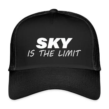 SKY IS THE LIMIT - Kinder Trucker-Cap - Schwarz/Schwarz - Vorne