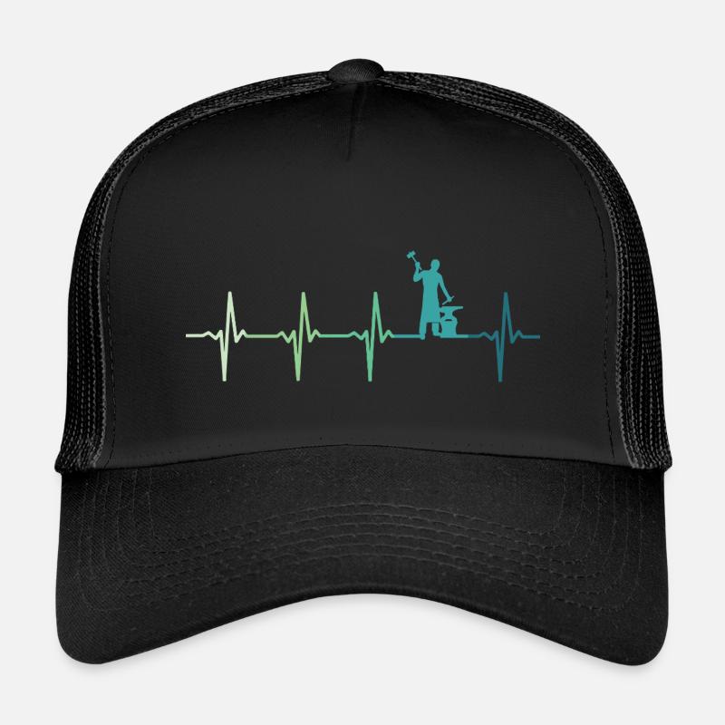 Schmiedhammer, Herzschlag, Metallarbeiter Kinder Trucker-Cap