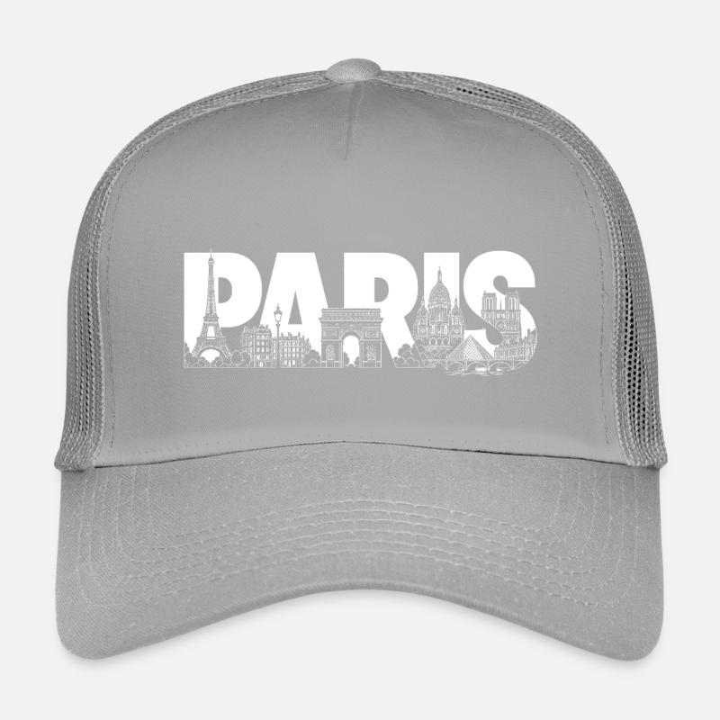 Paris France Tour Eiffel Arc de Triomphe Casquette trucker enfant