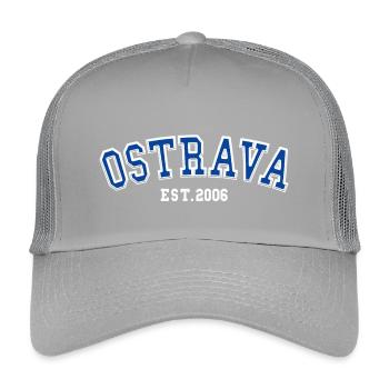 Ostrava gegründet 2006 - Kinder Trucker-Cap - Hellgrau - Vorne