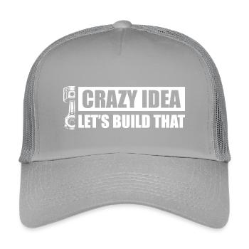 Let's build that Car lover car guy mechanic - Kids’ Trucker Cap - light grey - Front