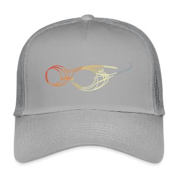 Swimming Goggles Drawing - Kids’ Trucker Cap - light grey - Front