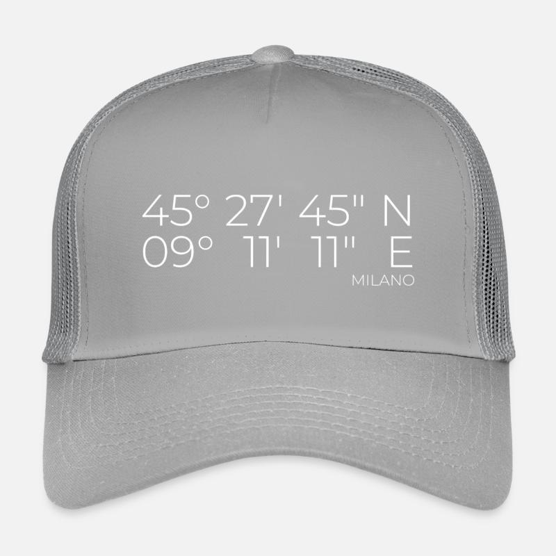 coordinates Milano, Italy Kids’ Trucker Cap