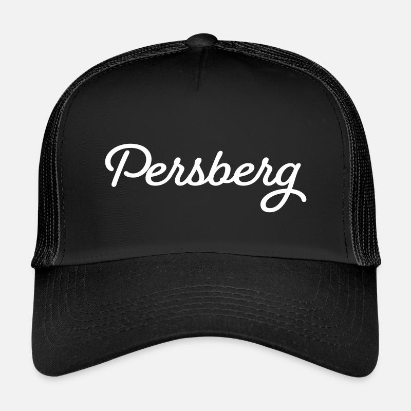 Persberg weiß - Kinder Trucker-Cap - Schwarz/Schwarz