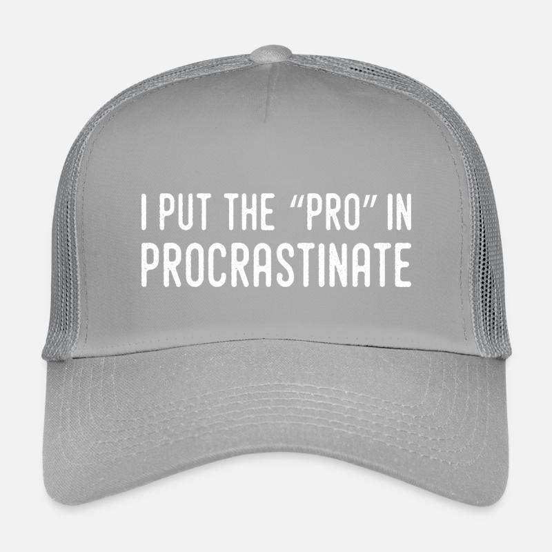 Je Mets Le Pro Dans Procrastination Casquette trucker enfant
