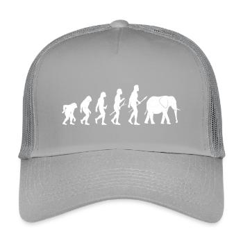 Zoo Zookeeper Zookeeper Vintage Zoo Wildlife - Kids’ Trucker Cap - light grey - Front