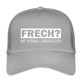 Espiègle et verbalement supérieur - Casquette trucker enfant - gris clair - Devant