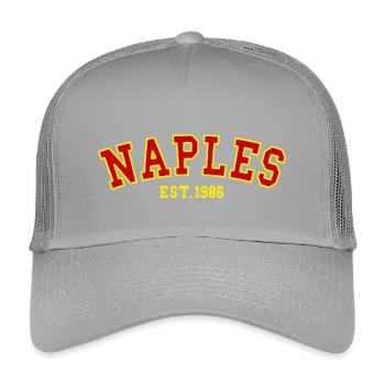 Neapel gegründet 1986 - Kinder Trucker-Cap - Hellgrau - Vorne