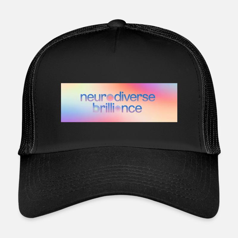 Neurodiverse Brilliance - Kids’ Trucker Cap - black/black