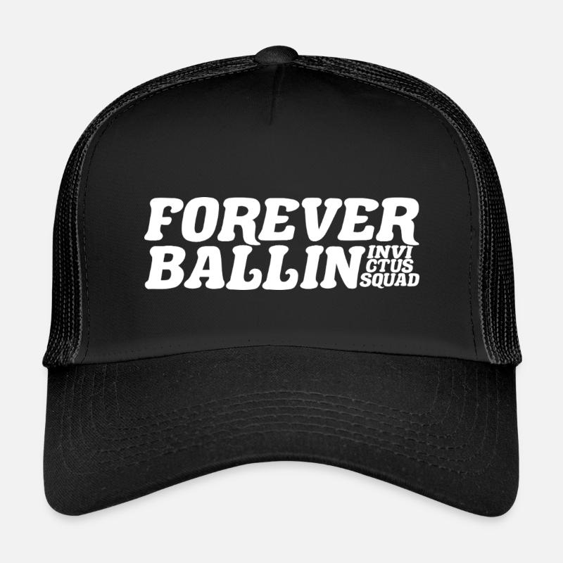 Forever Ballin Squad - Kinder Trucker-Cap - Schwarz/Schwarz