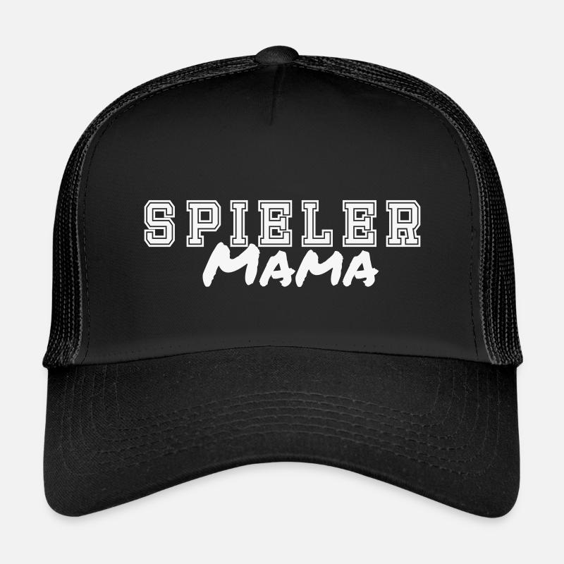 Spieler Mama - Kinder Trucker-Cap - Schwarz/Schwarz