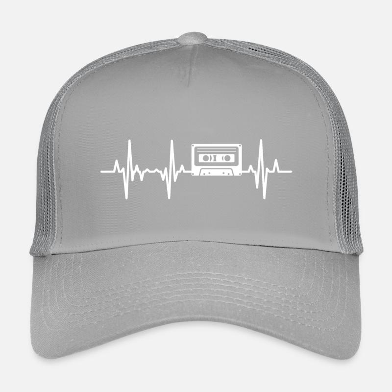 Fréquence cardiaque sur cassette des années 80 Casquette trucker enfant