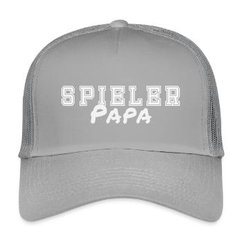 Spieler Papa - Kinder Trucker-Cap - Hellgrau - Vorne