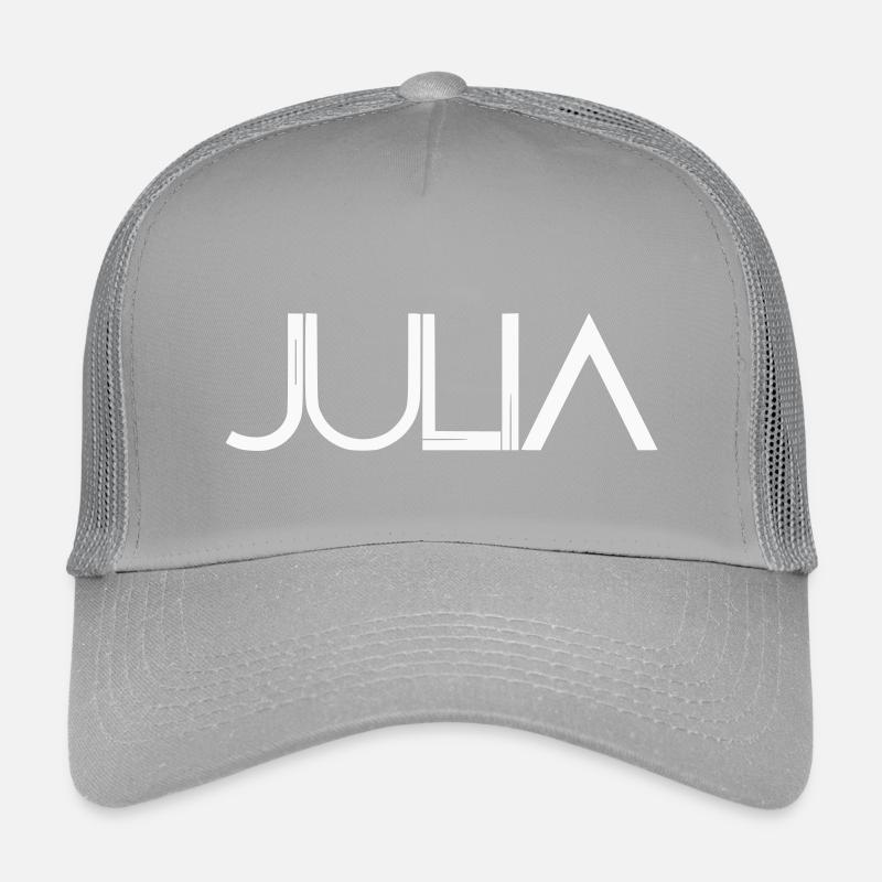 Julia Namendesign - moderne filigrane Typografie Kinder Trucker-Cap