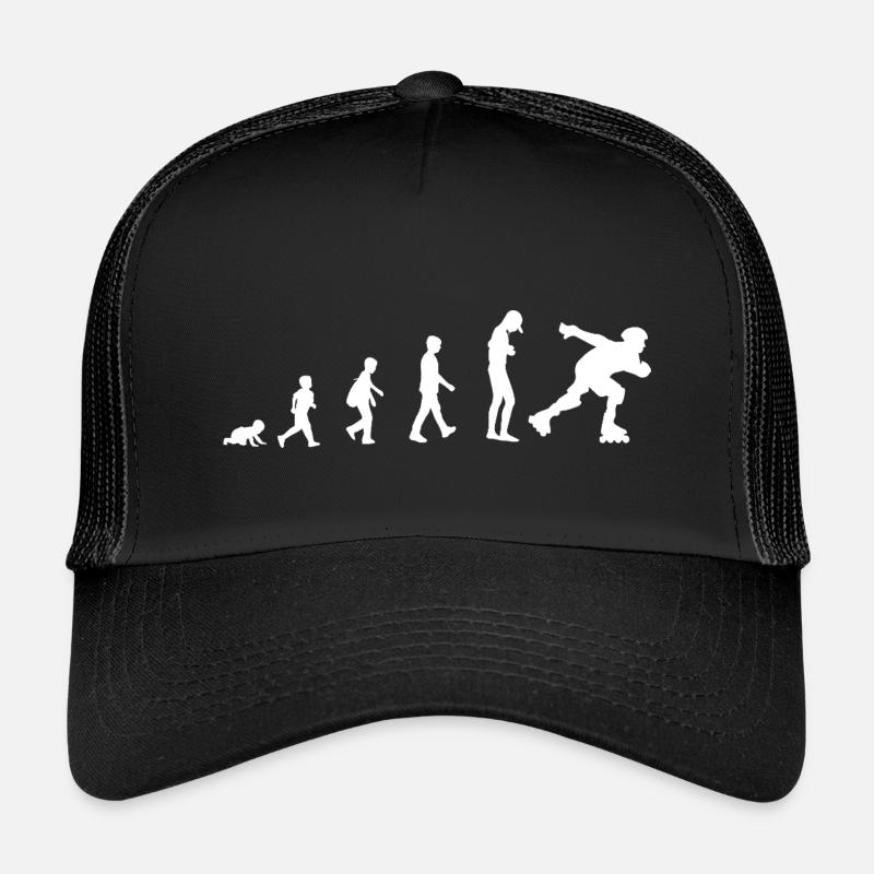 Development from baby to inline skater - Kids’ Trucker Cap - black/black