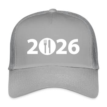 Chef 2026, Chef 2026, Restaurant 2026 - Kids’ Trucker Cap - light grey - Front