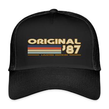 1987 - Kids’ Trucker Cap - black/black - Front