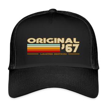 1967 - Kinder Trucker-Cap - Schwarz/Schwarz - Vorne