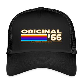 1966 - Kinder Trucker-Cap - Schwarz/Schwarz - Vorne