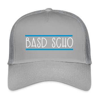 Basd scho Bayern Bayrisch - Kinder Trucker-Cap - Hellgrau - Vorne