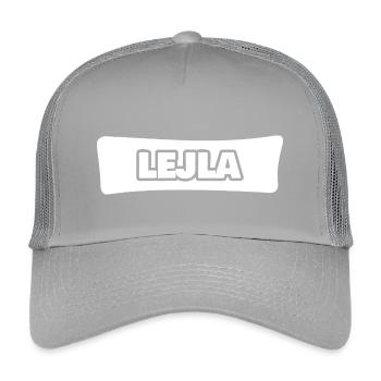 Idée cadeau Lejla - Casquette trucker enfant - gris clair - Devant