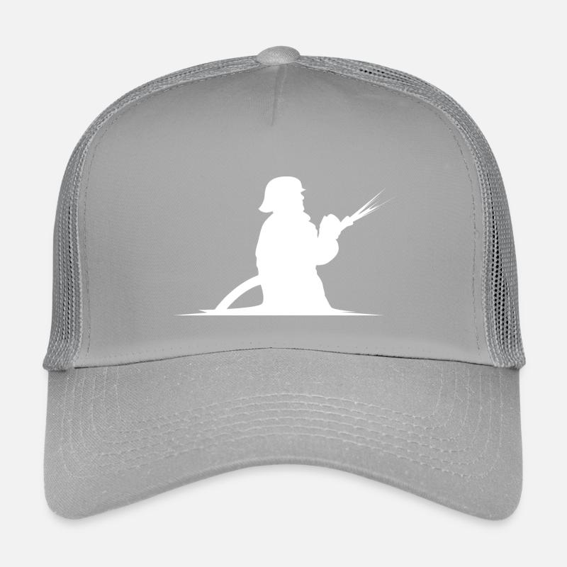 Firefighter Hose Extinguish Fire Brigade Symbol Kids’ Trucker Cap