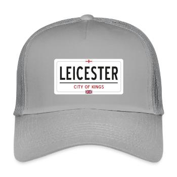 Panneau de la ville de Leicester - Casquette trucker enfant - gris clair - Devant