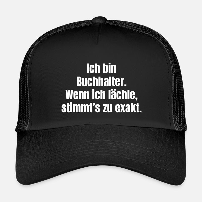 Ich bin Buchhalter - Lachen bestätigt - Kinder Trucker-Cap - Schwarz/Schwarz